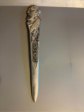 Dickens Silver-Tone Letter Opener with Ornate Handle